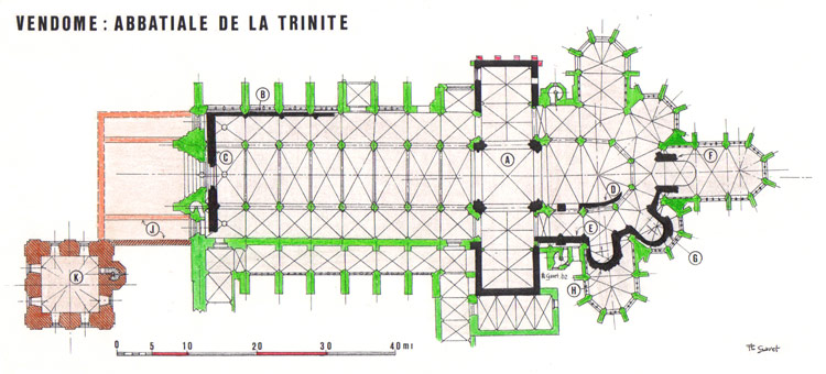 Vendôme - Abbatiale de la Trinité